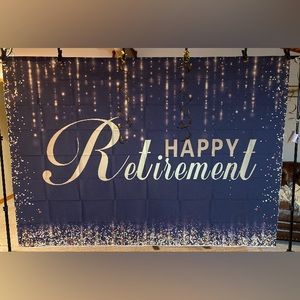 Retirement Banner w/matching smaller banner